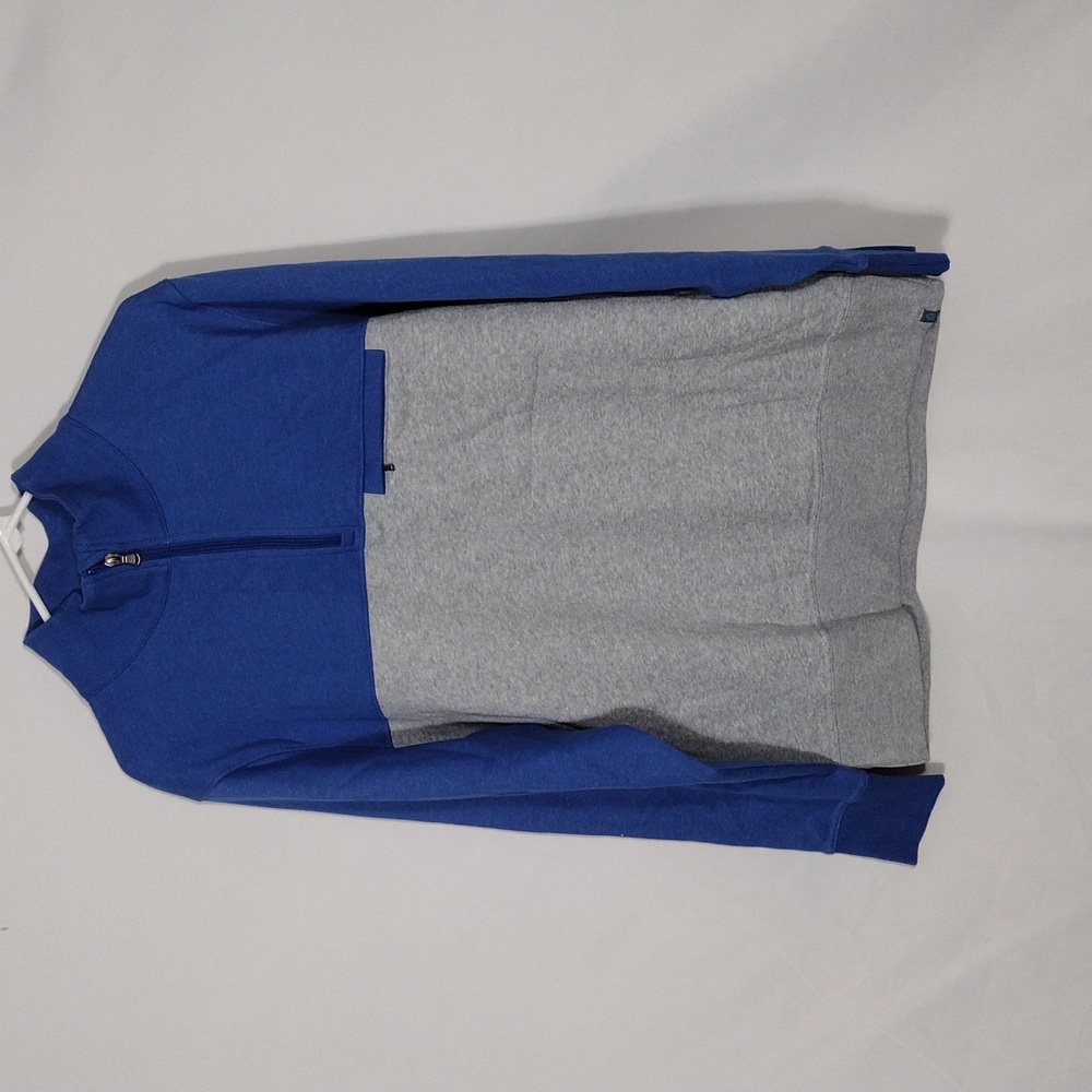 NWT Tasc Imperial Blue/ Perfect Gray Legendary Fleece 1/4 Zip Sweatshirt Sz Lrge